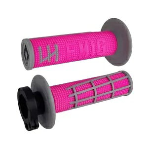 ODI MX V2 EMIG 2.0 ���b�N�I���O���b�v �s���N/�O���[ 2T/4T ���g�N���X MX �G���f���[�� H36E2PG ODI MX V2 EMIG 2.0 LOCK ON GRIPS Pink/Grey 2T/4T Motocross MX Enduro H36E2PG �y���s�A���i�z