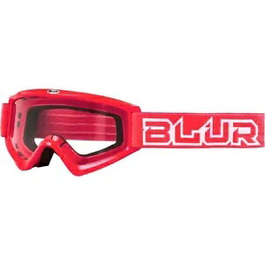 Blur Optics B-Zero bh (NAYt) S[O MX gNX BL6030117 Blur Optics B-Zero Red with Clear Lens Goggles MX Motocross BL6030117