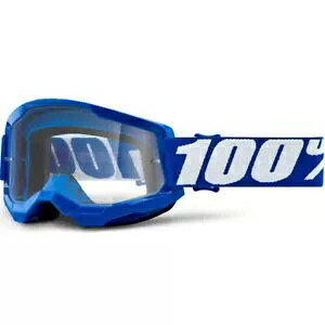 100% p[Zg Strata 2 S[O u[ NA Y ONE-50027-00002 100% Percent Strata 2 GOGGLE BLUE Clear Lens ONE-50027-00002