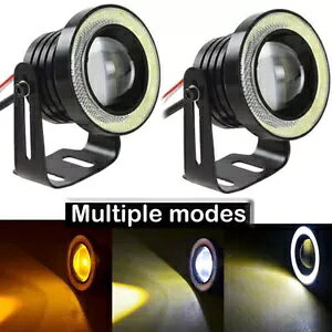 3.5C` 89MM }`[h LED tHOCg vWFN^[ hCrOv COB GWFAC n[ 3.5" 89MM Multimode LED Fog Light Projector Driving Lamp COB Angel Eye Halo