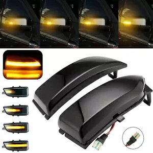 2X �_�C�i�~�b�N LED �T�C�h�~���[���C�g�C���W�P�[�^�[�����v�t�H�[�h�����W���[�����A�b�g T6 ���v�^�[�p 2X Dynamic LED Side Mirror Light Indicator Lamp For Ford Ranger Lariat T6 Raptor �y���s�A���i�z