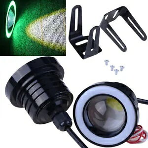 yAJ[vWFN^[ LED tHOCgvEhO[ COB n[GWFACOd Pair Car Projector LED Fog Light Lamp Round Green COB Halo Angel Eye Ring Bulbs