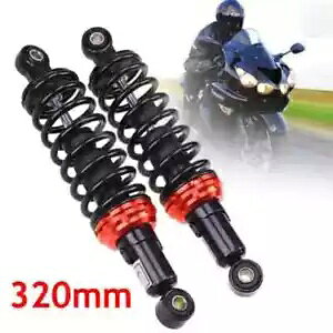 yA 320mm AVbN GAAu\[o[ TXyV _p[ z_ }n XYL USp Pair 320mm Rear Shock Air Absorbers Suspension Damper for Honda Yamaha Suzuki US