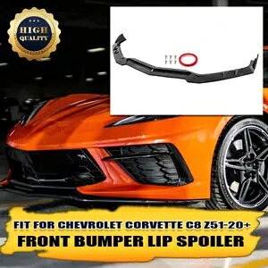 2020-2023 Rxbg C8 Z51 ZR1 ECObgJ[{ubNtgop[bvXvb^[ For 2020-2023 Corvette C8 Z51 ZR1 Winglet Carbon Black Front Bumper Lip Splitter