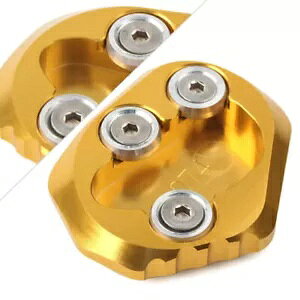 1pc LbNX^hTChX^hL΂v[gtBbg}n YZF-R6 2017 2018 S[h 1pc Kickstand Side Stand Enlarger Plate Fit YAMAHA YZF-R6 2017 2018 Gold