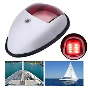 1x bh}{[gbg|c[ 12V LED DirQ[VCg 1x Red Marine Boat Yacht Pontoon 12V LED Bow Navigation Lights