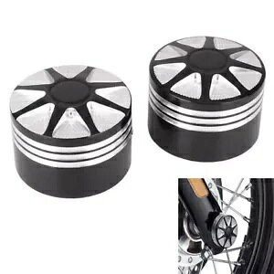 n[[ 2008 ȍ~_Ci c[OуgCNpyA tg ANX ibg Jo[ {g Lbg For Harley 2008-later Dyna Touring and Trike Pair Front Axle Nut Cover Bolt Kit