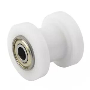 1x 8mm zCg`F[[[XC_[eVi[KChv[[_[gsbgoCNI[goC 1x 8mm White Chain Roller Slider Tensioner Guide Pulley Dirt Pit Bike Motorcycle