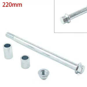 15mm 220mm + 2 Xy[T[tgAobNANX 125cc 140cc _[goCNp 15mm 220mm + 2 Spacers Front Rear Back Axle for 125cc 140cc Dirt Bike