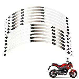 �z���_ MSX 125 �O���� MSX125 SF 2012-2022 2021 �����z�C�[���X�g���C�v�e�[�v�X�e�b�J�[ For HONDA MSX 125 Grom MSX125 SF 2012-2022 2021 RIM WHEEL STRIPES TAPE STICKERS �y���s�A���i�z