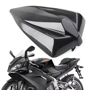 �A�v�����A GPR125/150 �J�[�{���t�@�C�o�[�㕔���ȃs���I������ȃJ�E���J�o�[ For Aprilia GPR125/150 Carbon Fiber Rear Seat Pillion Passenger Cowl Cover �y���s�A���i�z