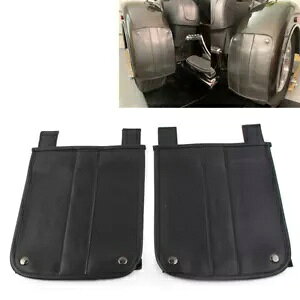 Pu U[ jo[T gCN A tF_[ uW[ n[[ [hX~X I[goCp ubN PU Leather Universal Trike Rear Fender Bra For Harley Roadsmith Motorcycle Black