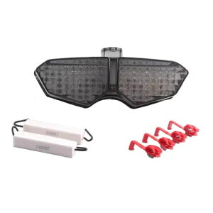 2006-2009 ���}�n YZF R6S �X���[�N LED �e�[�����C�g���A�u���[�L�^�[���V�O�i�����C�g�ɓK�� Fit 2006-2009 Yamaha YZF R6S Smoke LED Taillight Rear Brake Turn Signals Light �y���s�A���i�z