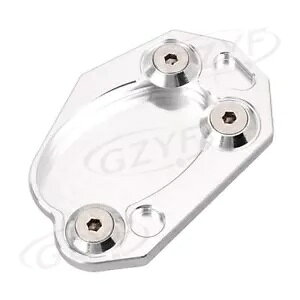 Kawasaki Z1000 ZX10R ZX6R Z1000/SX Vo[LbNX^hv[gpbh For Kawasaki Z1000 ZX10R ZX6R Z1000/SX Silver Foot Side Kickstand Plate Pad