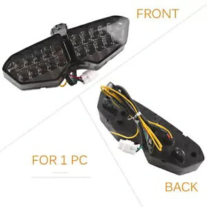 ���[�^�[�u���b�N LED �u���[�L�e�[�����C�g YZF R6 2003-2005 R6S 2006-09 �E�C���J�[�t�� Motor Black LED brake Taillight Fit YZF R6 2003-2005 R6S 2006-09 w/ Turn Signal �y���s�A���i�z