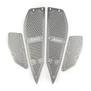 ヤマハ XMAX250 2011-2016 12 グレースクーターフロント & リアフットレストフットステップ CNC For Yamaha XMAX250 2011-2016 12 Gray Scooter Front & Rear Footrest Foot Step CNC