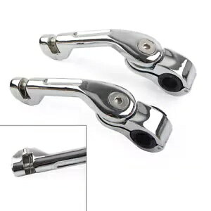 2x 32MM nCEFCtbgyO}Eg 1.25 C` GWK[h yONvT|[g n[[p 2x 32MM Highway Footpeg Mount 1.25'' Engine Guards Pegs Clamp Support For Harley