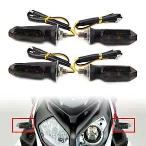 4X ���j�o�[�T���I�[�g�o�C 12V LED �^�[���V�O�i���C���W�P�[�^�[�A���o�[�E�C���J�[���C�g�����v 4X Universal Motorcycle 12V LED Turn Signal Indicator Amber Blinker Light Lamp �y���s�A���i�z