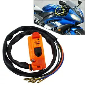 7/8 C` nho[ I[goC COjbV XCb` I It X^[^[ GW X^[g IW 7/8" Handlebar Motorcycle Ignition Switch On Off Starter Engine Start Orange