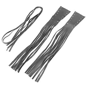 Pu U[I[goCnho[Obvu[LNb`o[Jo[tWO^bZ PU Leather Motorcycle Handlebar Grip Brake Clutch Lever Cover Fringe Long Tassel