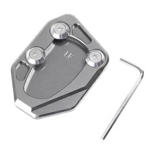 ͔ KPR150 O[I[goCLbNX^hTChX^hv[gpbh For LIFAN KPR150 Grey Motorcycle Kickstand Side Stand Extension Plate Pad