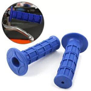 u[o[ 7/8C`&1C` vnhObv Xbgnho[ ATV MX _[goCN Gf[ Blue Rubber 7/8"&1" Pro Hand Grips Throttle Handle Bar ATV MX Dirt Bike Enduro