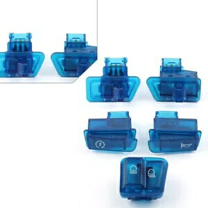 GY6 50 125 150cc �u���[ 5x �^�[���V�O�i���w�b�h���C�g�_�΃z�[���X�C�b�`�L���b�v For GY6 50 125 150cc Blue 5x Turn Signal Headlight Ignition Horn Switch Caps