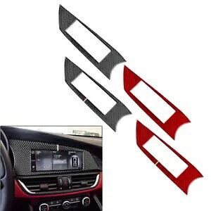 At@I WA 2017-2024 Z^[R\[irQ[VR\[Jo[- for Alfa Romeo Giulia 2017-2024 Center Console Navigation Console Cover-