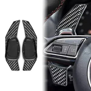 ubNXeAOzC[VtgbJ[GNXeVAEfB S3 S5 S6 RS3 RS4 RS6 RS7- Black steering wheel shift rocker extension for Audi S3 S5 S6 RS3 RS4 RS6 RS7-