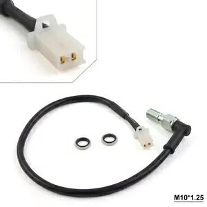 u[LCg̓XCb`{g M10 1 ~[g/1.25 ~[g ATV ubNI[goC- Hydraulic Brake Light Pressure Switch Bolt M10 1mm/1.25mm ATV Black Motorcycle-