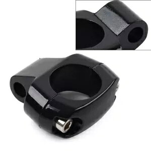 1C` nho[ ~[ }Eg Nv z_[ }Eg n[[ _Ci t@bg{[Cp ubN- 1" Handlebar Mirror Mounting Clamp Holder Mount for Harley Dyna Fatboy Black-