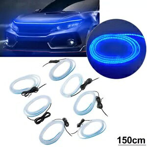 150 CM jo[TԂ̃{lbg LED fC^CjOCgXgbvIȕ͋C- 150 CM universal car bonnet LED daytime running light strips decorative atmosphere-