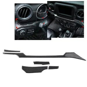 LHD �Z���^�[�R���\�[���g���� �W�[�v �����O���[ JL 2018-2022 �p�A4 �J�E���g- LHD Center Console Trim for Jeep Wrangler JL 2018-2022, 4 Count- �y���s�A���i�z