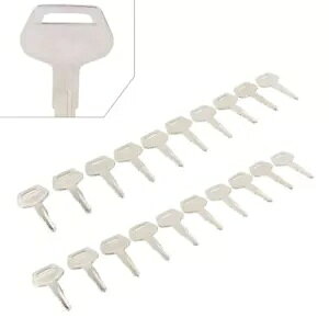 コマツ掘削機ドーザーローダー用イグニッションキーメタル #787 #TR261434 20個- Ignition Key Metal for Komatsu Excavator Dozer Loader #787 #TR261434 20pcs-