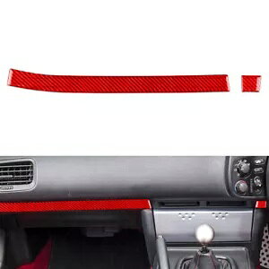 z_ S2000 2004-09 pZ^[R\[_bV{[hXgbvJo[ARHD bh- Center Console Dashboard Strip Cover for Honda S2000 2004-09, RHD Red-