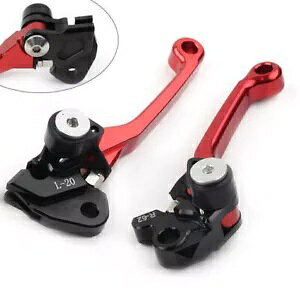 �u���[�L���o�[�N���b�`���o�[�I�[�g�o�C�n���h���o�[�O���b�v���b�h�X�Y�L RMZ450 2005-2022- Brake Lever Clutch Lever Motorcycle Handlebar Grip Red For Suzuki RMZ450 2005-2022-