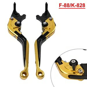 S[h܂肽݃u[LNb`o[ Kawasaki Z1000 2007-2016 ZX6R 636 2007-18- Gold Folding Brake Clutch Lever for Kawasaki Z1000 2007-2016 ZX6R 636 2007-18-