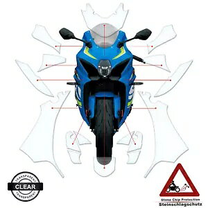 yCgیtB̓XYL GSX R 1000 2017-2021 L7 L8 NAɓK܂B Paint protection film fits Suzuki GSX R 1000 2017-2021 L7 L8 clear-