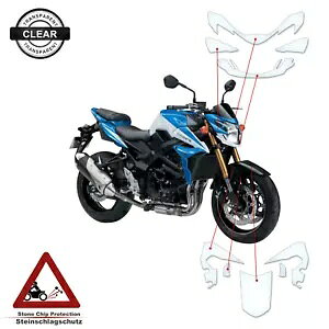 yCgveNVtB̓XYL GSR 750 Z ABS NAɓK܂B Paint protection film fits Suzuki GSR 750 Z ABS clear-