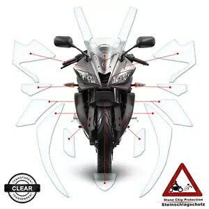 ヤマハ YZF R125 2014-2018 に適したペイント保護フィルム クリア- Paint protection film suitable for Yamaha YZF R125 2014-2018 clear-