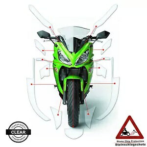 Kawasaki ER-6F / Ninja 650R 2012-2016 ɓKyCgveNVtB NA- Paint protection film suitable for Kawasaki ER-6F / Ninja 650R 2012-2016 clear-