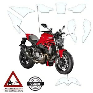 Ducati Monster 2014-2017 ɓKyCgیtB NA- Paint protection film suitable for Ducati Monster 2014-2017 clear-