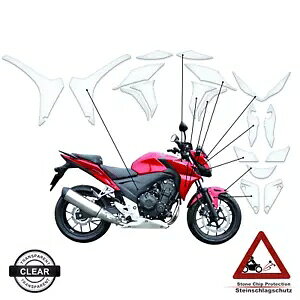ホンダ CB & CBR 500 F に適合するペイントプロテクションフィルム クリア- Paint protection film fits Honda CB & CBR 500 F clear-