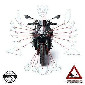 Kawasaki Z H2 2020-2024 ɓK TPU yCgیtB NA- TPU paint protection film suitable for Kawasaki Z H2 2020-2024 clear-