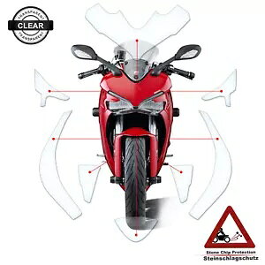 Ducati Supersport 2017-2020 ɓK TPU yCgیtB NA- TPU paint protection film suitable for Ducati Supersport 2017-2020 clear-