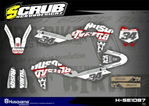 �O���t�B�b�N TC250 TC450 TC510 2005 2006 2007 �n�X�N�o�[�i �X�N���u �f�J�[�� �L�b�g TC 250 450 Graphics TC250 TC450 TC510 2005 2006 2007 Husqvarna SCRUB decals kit TC 250 450 �y���s�A���i�z