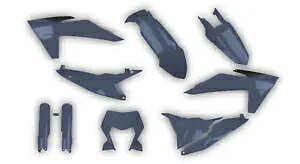KTM 2024 2025 EXC XC-W EXC-F XCF-W vX`bNLbg + tH[NK[h O[ O[ KTM 2024 2025 EXC XC-W EXC-F XCF-W Plastics kit + Fork guards Grey Gray