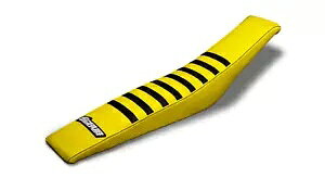 XYL RMZ 250 2007-2009 uObp[V[gJo[ - CG[ubN Suzuki RMZ 250 2007-2009 Ribbed Gripper Seat Cover - Yellow Black