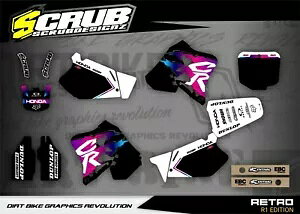 ホンダ CR125R 1991-1992 + CR250R 1990-1991 グラフィックスデカールステッカースクラブ Honda CR125R 1991-1992 + CR250R 1990-1991 Graphics Decals Stickers SCRUB