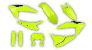 KTM 2024 2025 EXC XC-W EXC-F XCF-W vX`bNLbg + tH[NK[h tICG[ KTM 2024 2025 EXC XC-W EXC-F XCF-W Plastics kit + Fork guards Fluo yellow